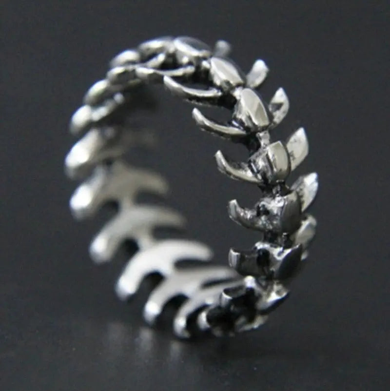 Vintage Dragon Spine Dragon Bone Ring - Open Adjustable Gothic Ring for Women and Men