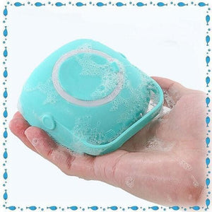 Pespa per massaggio a bagno di bagno in silicone - pennello per doccia in silicone morbido, adatto a tutti i kinders di pelle