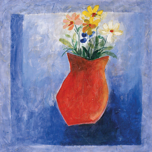 Abstract Flowers in a Vase