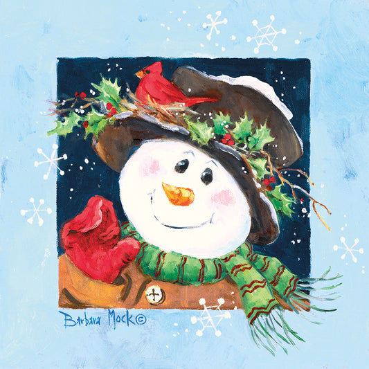 Holly Hat Snowman