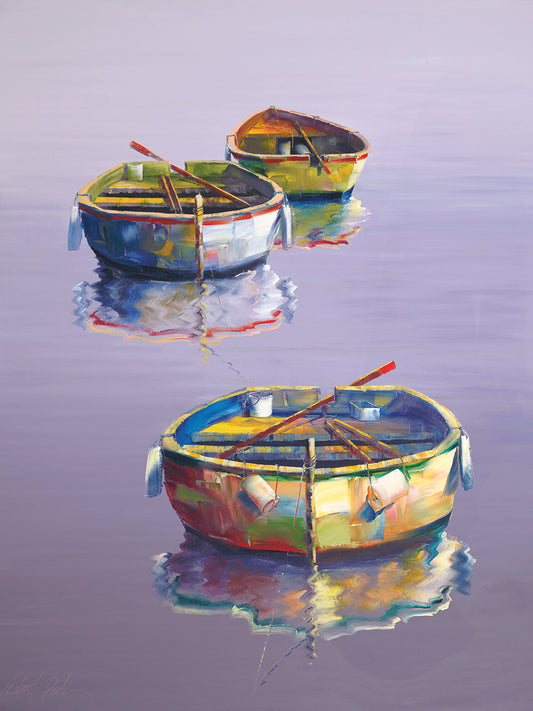 3 Boats Purple