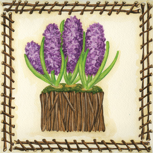 Twig Baskets Hyacinth Pink