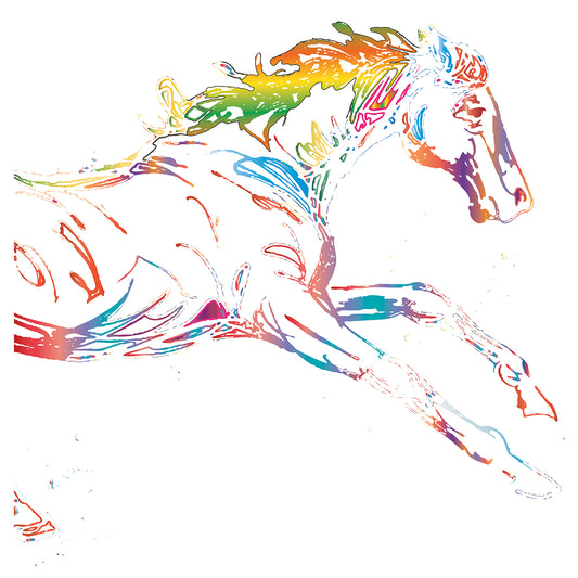 Scribble Horse - On White