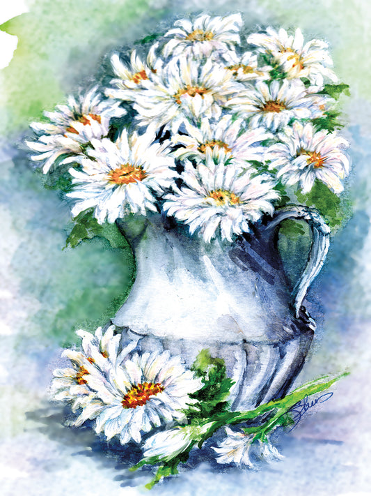 Daisies Watercolor Sketch