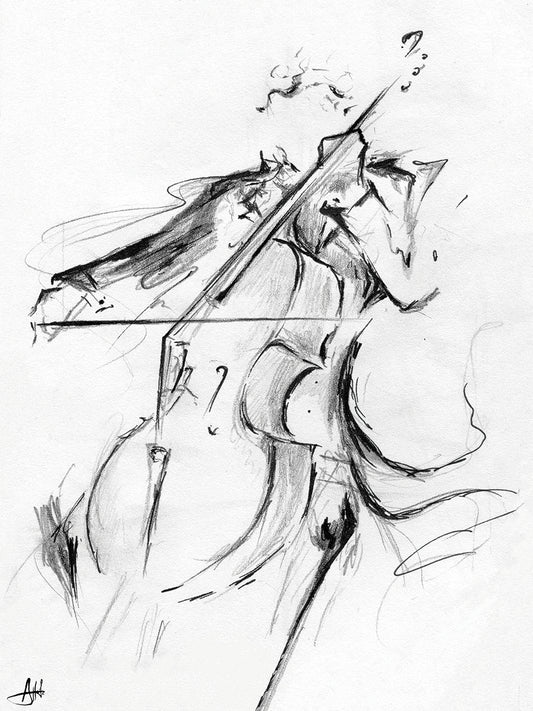 The Cellist Sketch