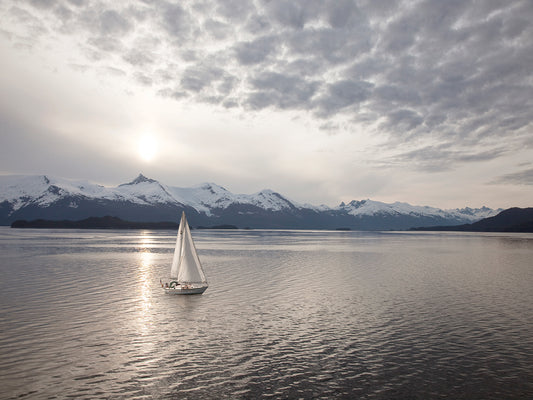 Sailing at Sunset, Alaska ˜09
