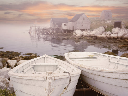 Two Boats at Sunrise, Nova Scotia ˜11