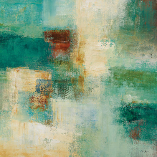Abstract I by Simon Addyman is a colorful and painterly abstract painting printed on canvas or framed canvas