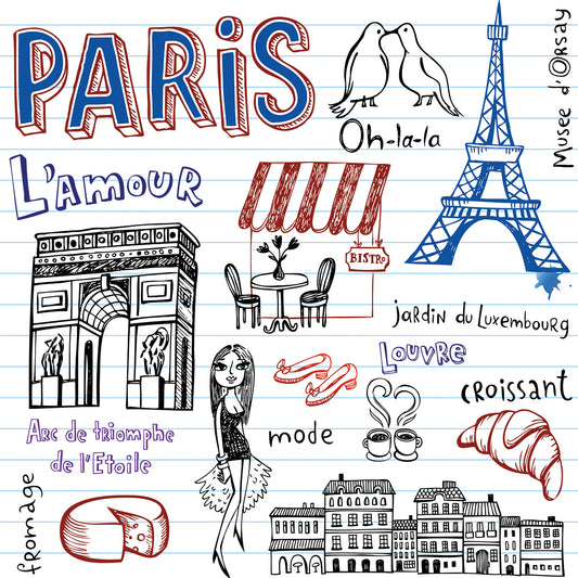 Tres Chic Paris Doodles
