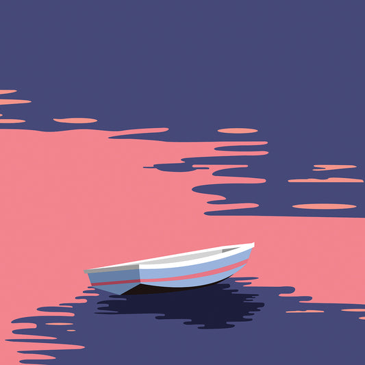 Purple Waves Rowboat s