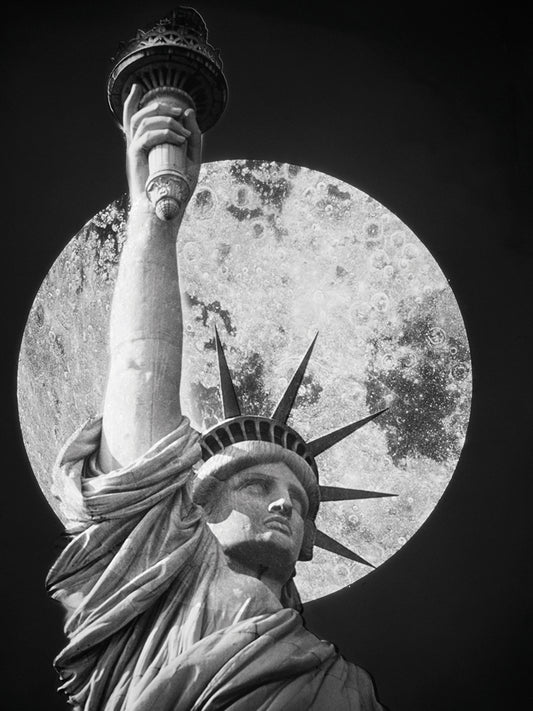 Lady Liberty Full Moon