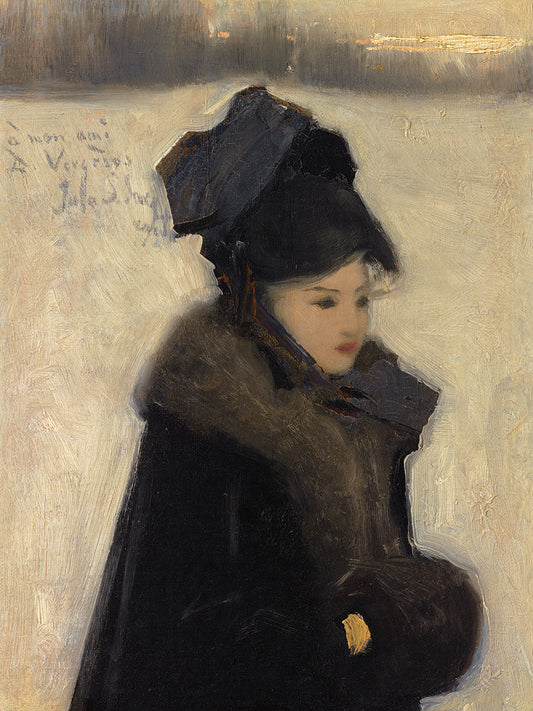 WOMAN WITH FURS (C. 1880–85)