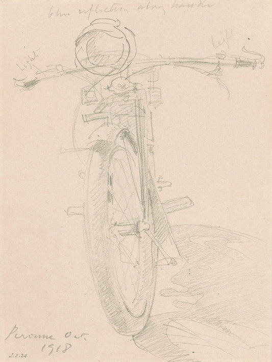 Motorcycle (recto) (1918)