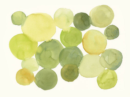 Green Watercolour Circles II