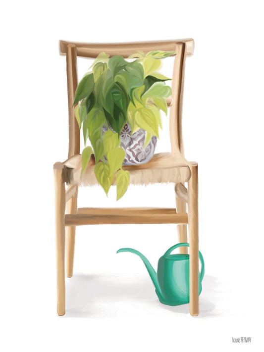 Plant Lover Wicker Chair