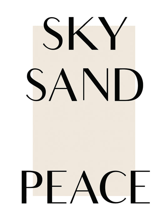 Sky Sand Peace
