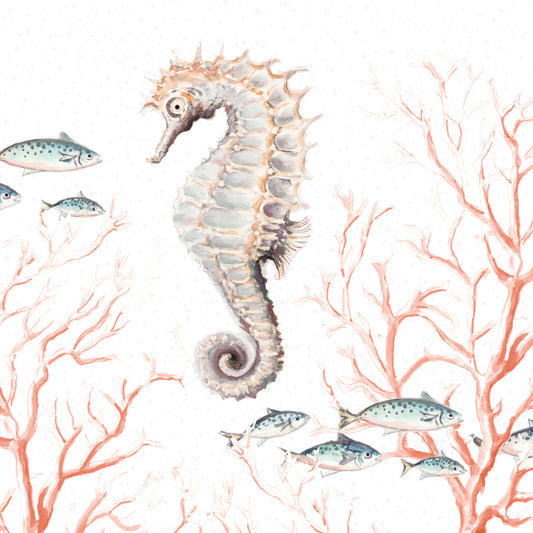 Seahorse On Coral