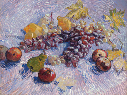 Grapes, Lemons, Pears, and Apples (1887)
