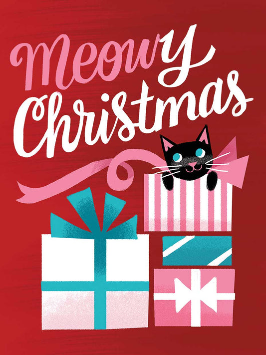 Meowy Christmas Red