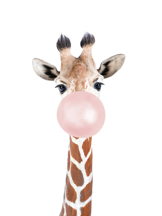 Bubble gum giraffe