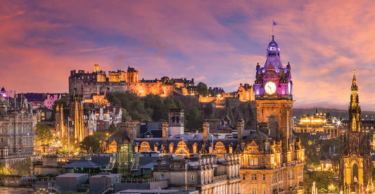 Fantastic Sunset in Edinburgh – Panoramic View