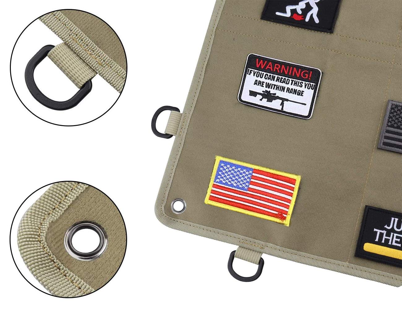 Tactical Military Patch Holder Board Hook & Loop Morale Patch Panel