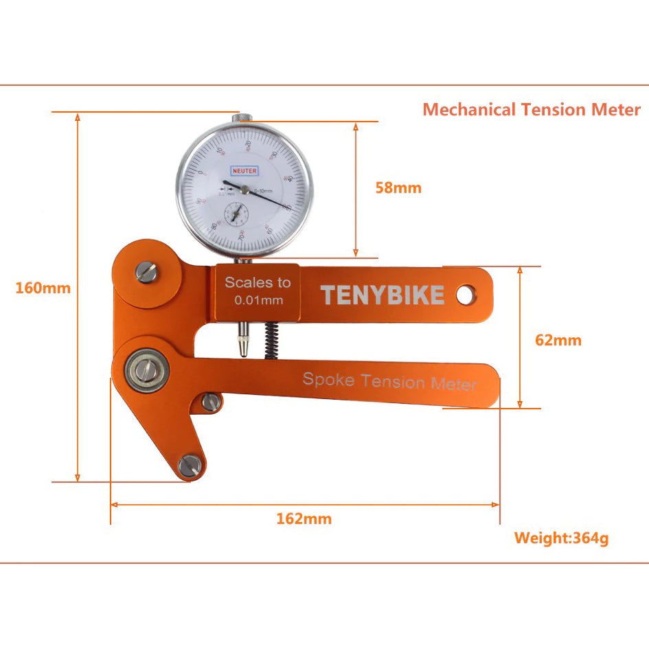 Bicycle Spoke Tension Meter Tool