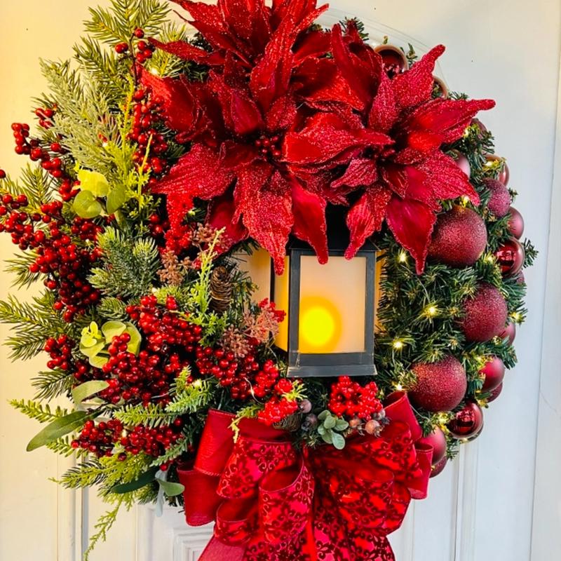 Front Door Wreaths - Red