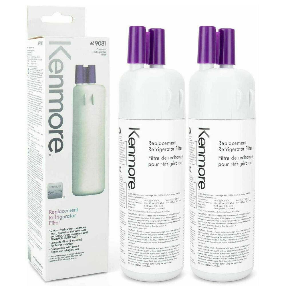 2 Pack 9081 Genuine Kenmore 469081 46-9930 Refrigerator Ice&Water Filter Sealed