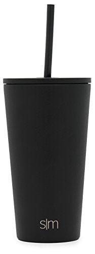 Simple Modern Classic Insulated Tumbler with Straw and Flip Lid Stainless Steel Water Bottle Iced Coffee Travel Mug Cup, 16oz