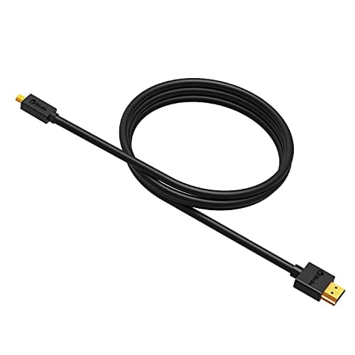 Micro HDMI to HDMI Cable 6 Feet - High Speed 18Gbps Support 4K60 HDR ARC Compatible with GoPro Hero 7 6 5 4, Raspberry Pi 4