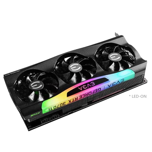 EVGA GeForce RTX 3070 Ti FTW3 Ultra Gaming, 08G-P5-3797-KL, 8GB GDDR6X, iCX3 Technology, ARGB LED, Metal Backplate