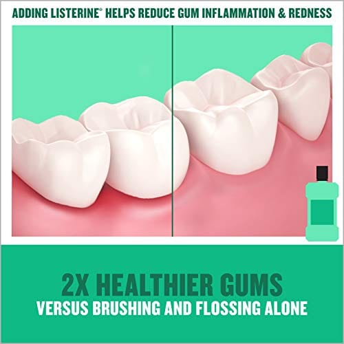 Listerine Freshburst Antiseptic Mouthwash with Germ-Killing Oral Care Formula to Fight Bad Breath, Plaque and Gingivitis, 500ml