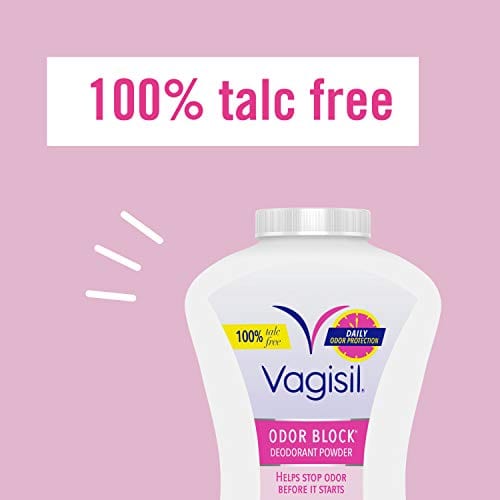 Vagisil Odor Block? Feminine Deodorant Powder for Women, Talc-Free, Gynecologist Tested, 8 Ounce (Packaging May Vary)