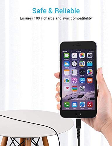 [ Apple MFi Certified 2pack ] iPhone Charger 6ft,Lightning Cable Long 6 Foot Cord, Fast Charging Cables for Apple iPhone