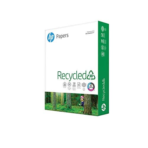 HP Printer Paper | 8.5 x 11 Paper | 30% Recycled Paper | 1 Ream - 500 Sheets | 92 Bright | Made in USA - FSC Certified |112100R