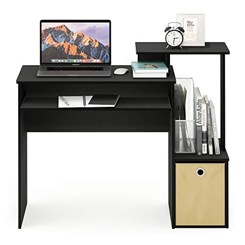 Furinno Econ Multipurpose Home Office Computer Writing Desk, Black/Brown