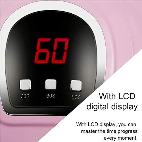 UV LED Nail Lamp 54W, Professional Nail Dryer Gel Polish Light, UV Nail Light with 3 Timer Setting, Nail Polish Curing Gel LED Dryer,