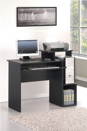 Furinno Econ Multipurpose Home Office Computer Writing Desk, Black/Brown