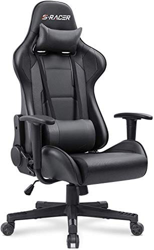 Homall Gaming Chair Office Chair High Back Computer Chair PU Leather Desk Chair PC Racing Executive Ergonomic Adjustable Swivel Task Chair