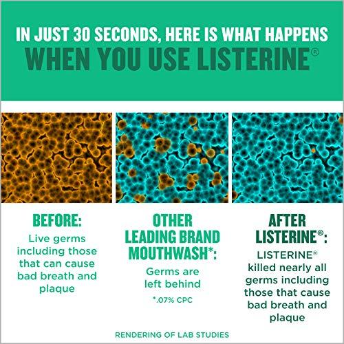 Listerine Freshburst Antiseptic Mouthwash with Germ-Killing Oral Care Formula to Fight Bad Breath, Plaque and Gingivitis, 500ml