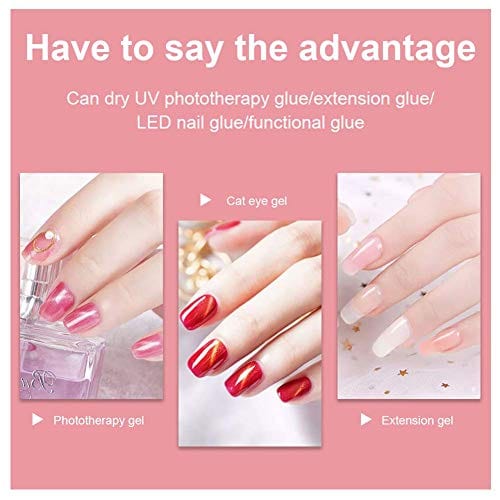 UV LED Nail Lamp 54W, Professional Nail Dryer Gel Polish Light, UV Nail Light with 3 Timer Setting, Nail Polish Curing Gel LED Dryer,