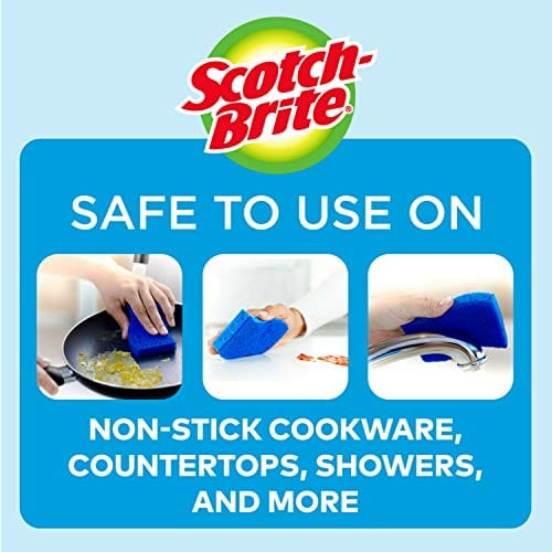 Scotch-Brite Non-Scratch Scrub Sponges, 9 Scrub Sponges