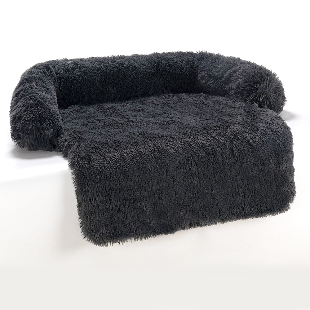 Pet Sofa Dog Bed Calming Bed Long Plush Winter Warm Kennel