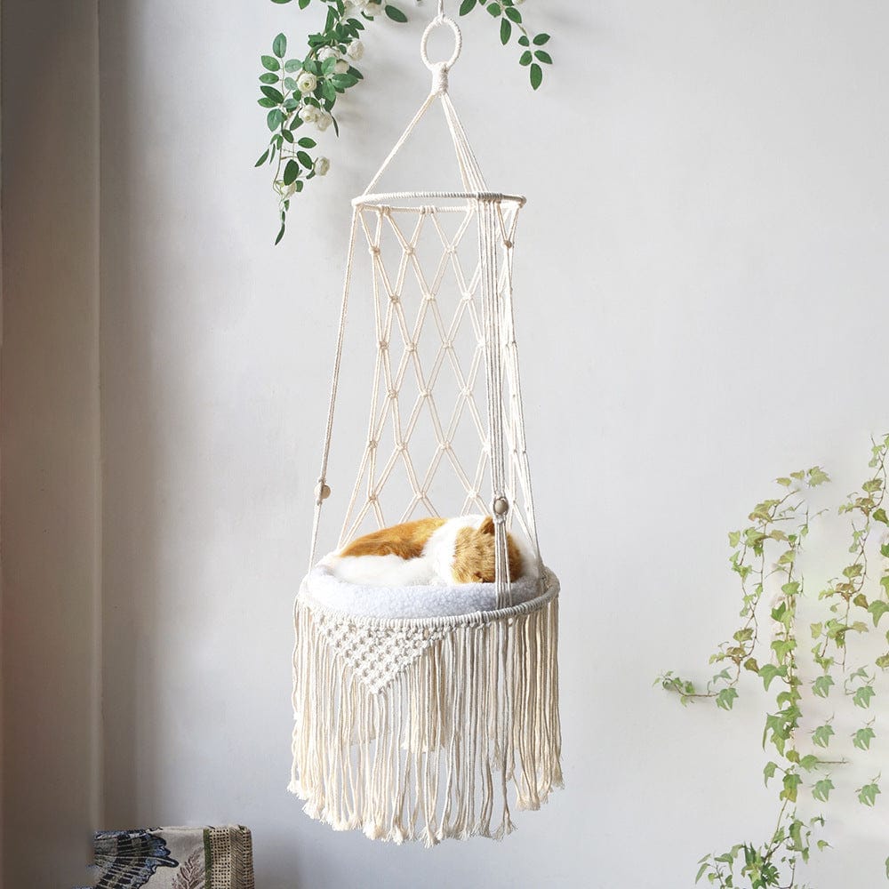 Pet Bed Macrame Cat Hammock Wall Hanging