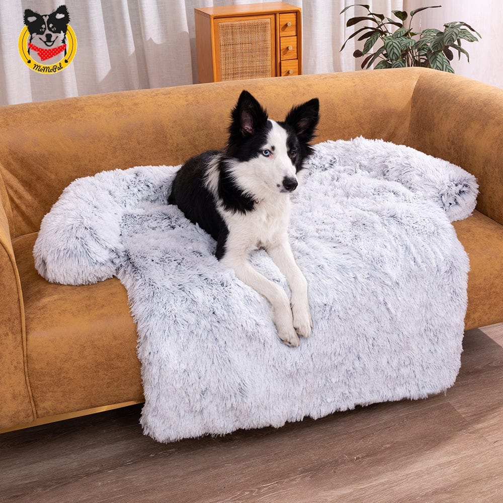 Pet Sofa Dog Bed Calming Bed Long Plush Winter Warm Kennel