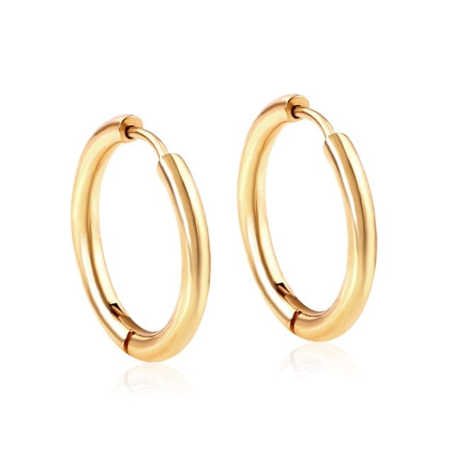 LUXUSTEEL 1Pairs/2pcs Trendy Small Hoop Earrings Women Girl Coloful Round Circle Earring 2021 Anti-allergy Brinco Accessories