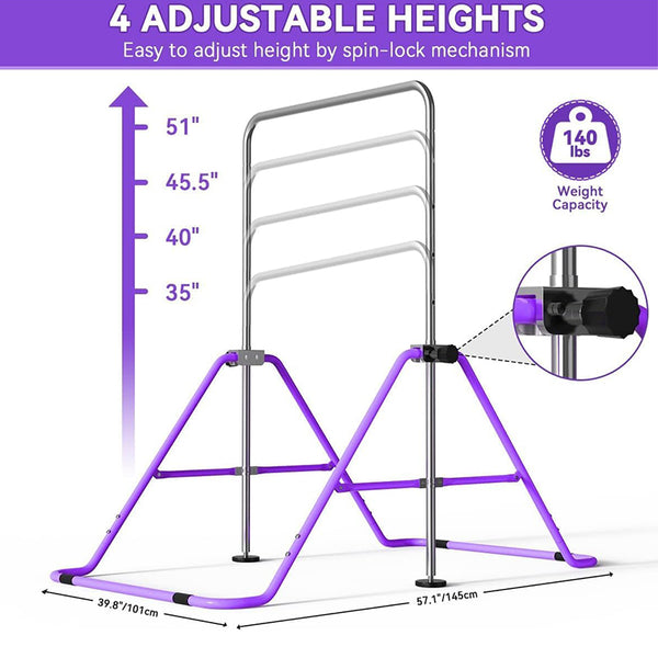 Folding Gymnastics Bar_features