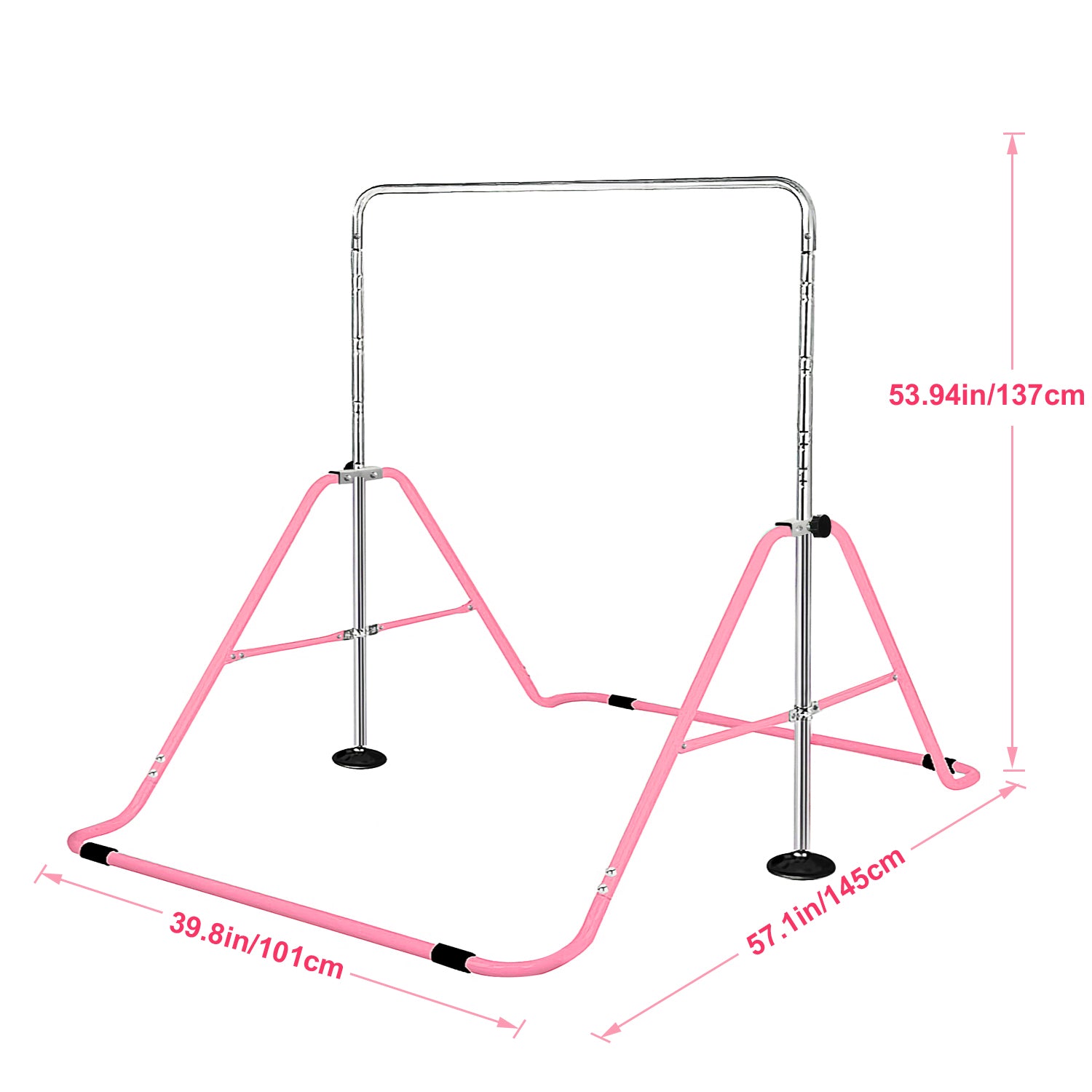 Size of Foldable Gymnastics Bar for Children