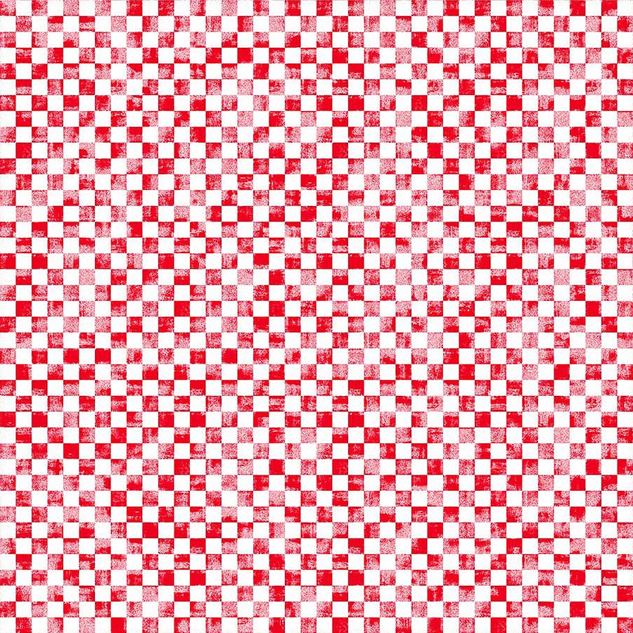  Home for the Holidays Frosted Check Red 